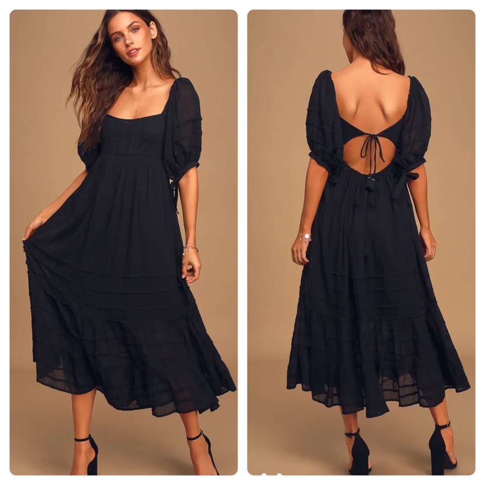 Free People Let’s be Friends Cutout Midi Dress